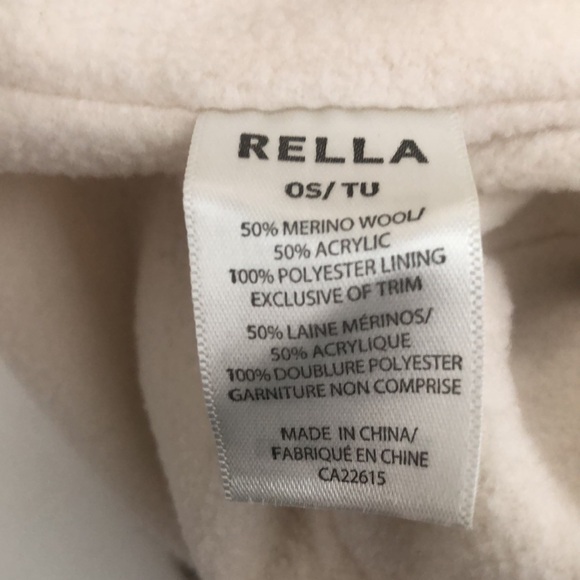 Rella o/S Hat Winter Creamy Grey Pom Pom Knit Brand New in Excellent Condition - Picture 6 of 8